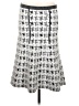 Assorted Brands Houndstooth Gray White Casual Skirt Size M - photo 1