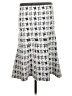 Assorted Brands Houndstooth Gray White Casual Skirt Size M - photo 2