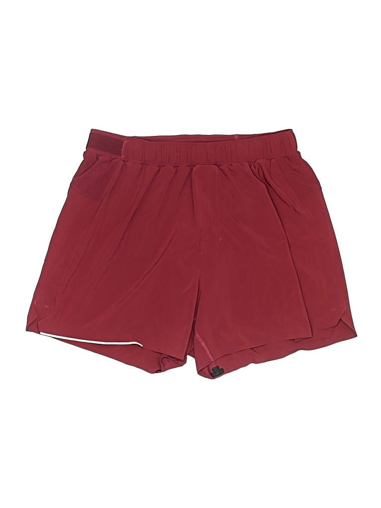 Pre-owned Lululemon Athletica Athletic Shorts In Burgundy