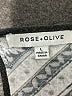 Rose + Olive Silver 3/4 Sleeve Blouse Size L - photo 7
