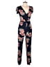 Loveappella Floral Blue Jumpsuit Size M - photo 1