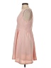 LUCCA Solid Pink Cocktail Dress Size S - photo 5