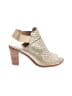 Donald J Pliner Ivory Gold Heels Size 6 1/2 - photo 1