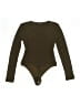 Shapellx 100% Spandex Brown Bodysuit Size S - photo 2
