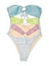 Unbranded Color Block Blue Bodysuit Size S - photo 1