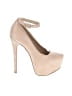 H By Halston Ivory Tan Heels Size 5 - photo 1