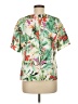 Worthington 100% Polyester Tropical Green Short Sleeve Blouse Size M - photo 2