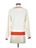 Cyrus Color Block White Ivory Pullover Sweater Size S - photo 2