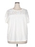 Torrid Ivory Short Sleeve Top Size 2X Plus (2) - photo 1