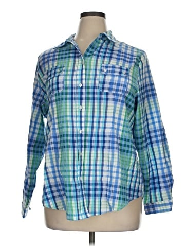Alia Long Sleeve Button-Down Shirt (view 1)