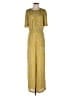 BCBGMAXAZRIA 100% Polyester Yellow Jumpsuit Size S - photo 1