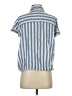 Lola River Stripes Blue Short Sleeve Button-Down Shirt Size S - photo 2