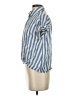 Lola River Stripes Blue Short Sleeve Button-Down Shirt Size S - photo 5