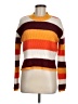 Heart Soul Color Block Orange Turtleneck Sweater Size M - photo 1
