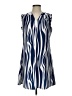 Unbranded 100% Polyester Stripes Blue Casual Dress Size S - photo 1