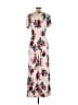 7th Roy Floral Ivory Jumpsuit Size L - photo 2