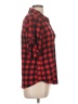 Eden & Olivia Plaid Red Long Sleeve Polo Size L - photo 4