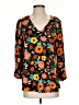 Jodifl 100% Polyester Orange 3/4 Sleeve Blouse Size S - photo 1