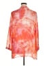 Chico's 100% Polyester Orange 3/4 Sleeve Blouse Size 3 (16/18) - photo 2