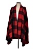 Luii Plaid Red Cardigan Size M - photo 1