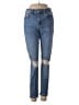 Topshop Hearts Blue Jeans Size 28 waist - photo 1