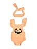 Unbranded Orange Short Sleeve Onesie Size 3-6 mo - photo 1