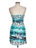 Volcom 100% Rayon Print Blue Cocktail Dress Size L - photo 2
