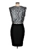 ERIN Erin Fetherston 100% Polyester Graphic Silver Cocktail Dress Size 10 - photo 2
