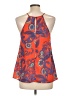 Everly 100% Polyester Orange Sleeveless Blouse Size L - photo 2