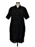 Current/Elliott Plaid Black Casual Dress Size Med (2) - photo 1
