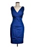 Calvin Klein 100% Polyester Blue Cocktail Dress Size 6 - photo 1