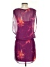 Express 100% Polyester Print Purple Cocktail Dress Size S - photo 2