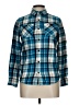 Urban Pipeline 100% Cotton Plaid Blue Long Sleeve Button-Down Shirt Size L - photo 1