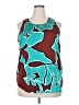 Nine West 100% Polyester Teal Tank Top Size XXL - photo 1