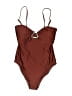 Sunshine 79 Solid Brown One Piece Swimsuit Size 6 (estimated) - photo 1
