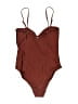 Sunshine 79 Solid Brown One Piece Swimsuit Size 6 (estimated) - photo 2