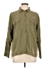 Express Solid Green Long Sleeve Button-Down Shirt Size L - photo 1