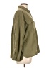 Express Solid Green Long Sleeve Button-Down Shirt Size L - photo 4
