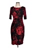 Connected Apparel Print Red Cocktail Dress Size 10 (petite) - photo 1
