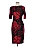 Connected Apparel Print Red Cocktail Dress Size 10 (petite) - photo 2