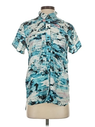 CALVIN KLEIN JEANS Short Sleeve Button-Down Shirt (view 1)