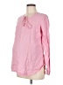 Gap - Maternity Pink Long Sleeve Blouse Size M - photo 1