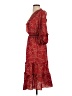 Max Studio Paisley Red Casual Dress Size S - photo 5