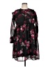 Assorted Brands Floral Black Casual Dress Size 16 - photo 1