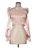 Shein Pink Long Sleeve Blouse Size 6 - photo 1