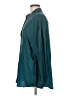 Assorted Brands 100% Silk Chevron-herringbone Teal Long Sleeve Silk Top Size M - photo 5