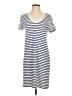 Universal Thread 100% Cotton Stripes Blue Casual Dress Size S - photo 1