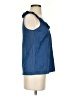 Boden 100% Cotton Blue Sleeveless Blouse Size 2 - photo 4