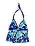 ZeroXposur Print Blue Swimsuit Top Size 8 - photo 1