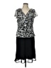 Karin Stevens 100% Polyester Paisley Black Cocktail Dress Size 10 - photo 1